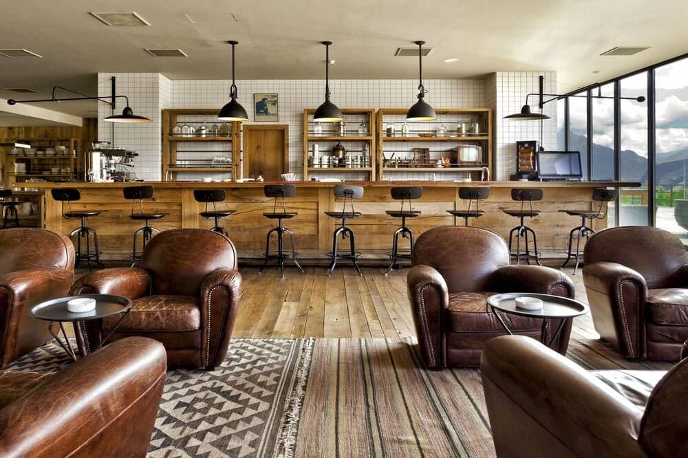 Rooms Hotel Kazbegi — terrace with mountain views