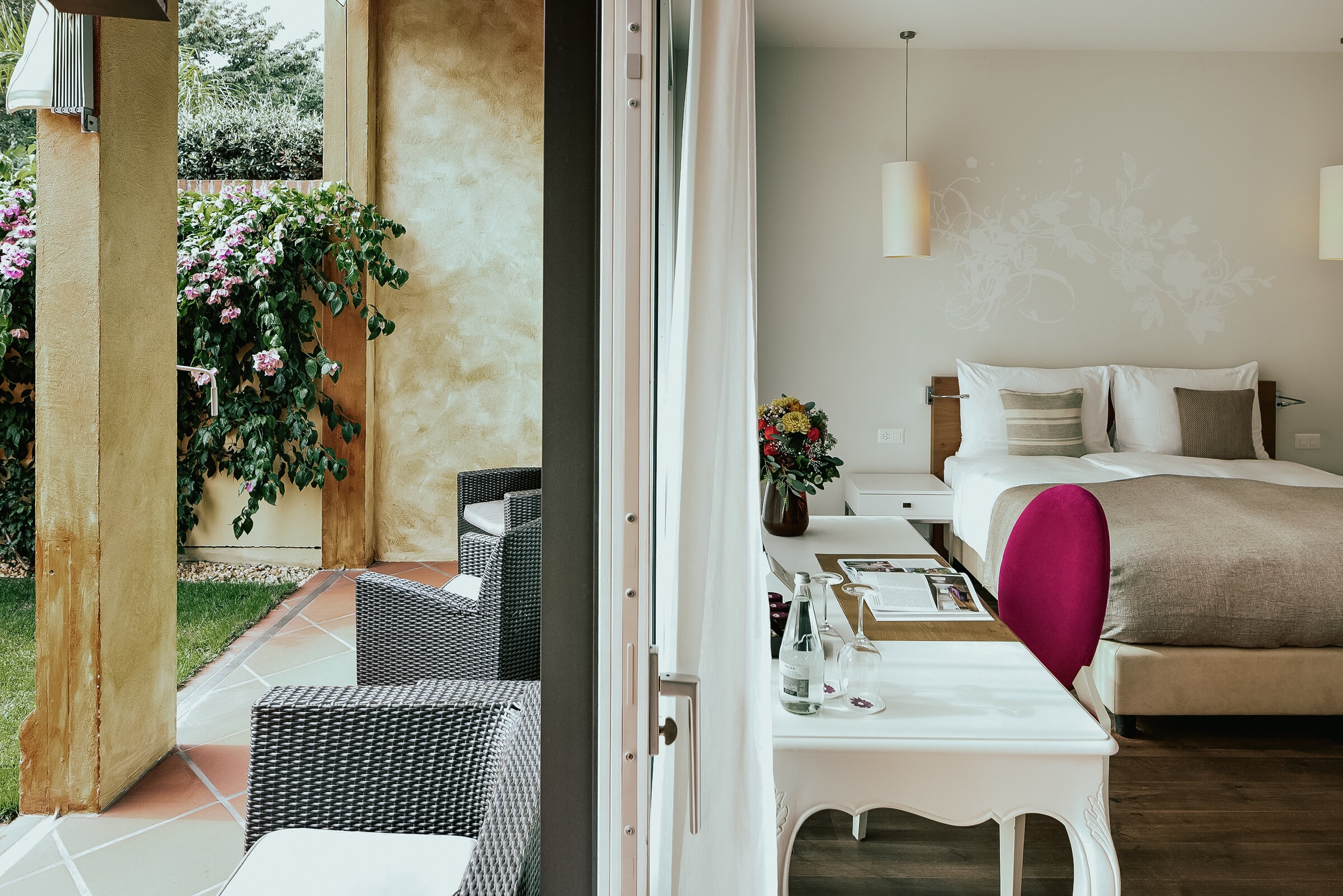Giardino Ascona — Zimmer mit Blick in den Park